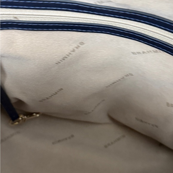 Brahmin Rosemary backpack in Navy Topsail leather - Picture 3 of 13